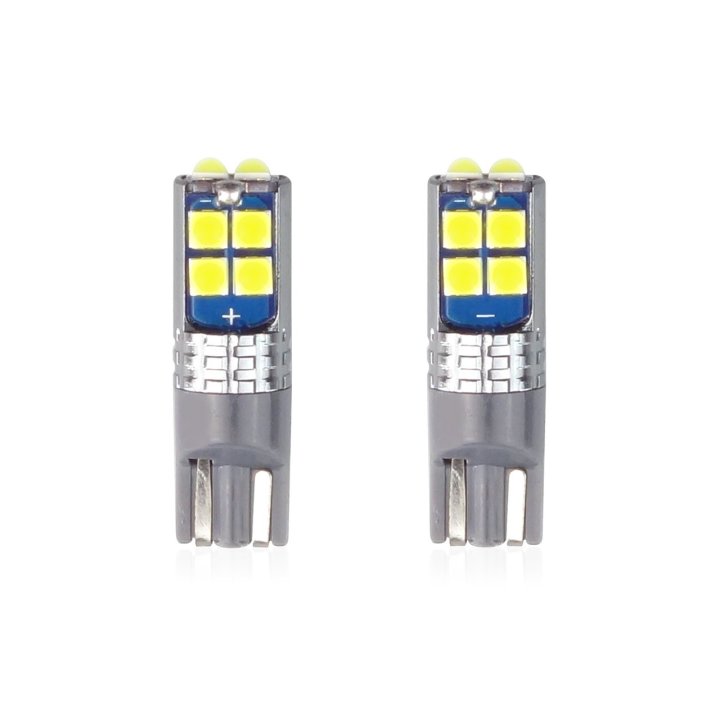 LED CANBUS 10SMD 3030 T10 W5W White 12V/24V