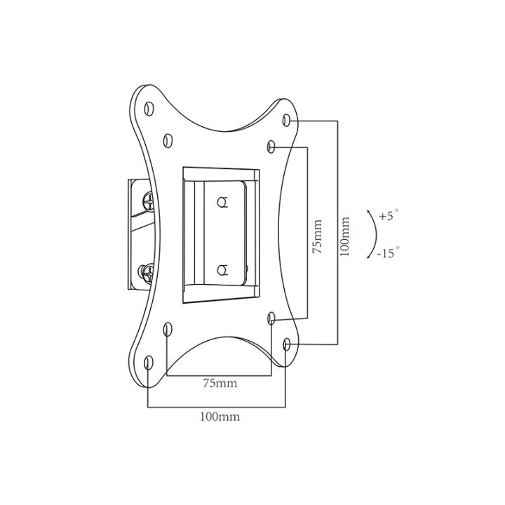 Uchwyt TV LCD 10"-25" TYP X SLIM