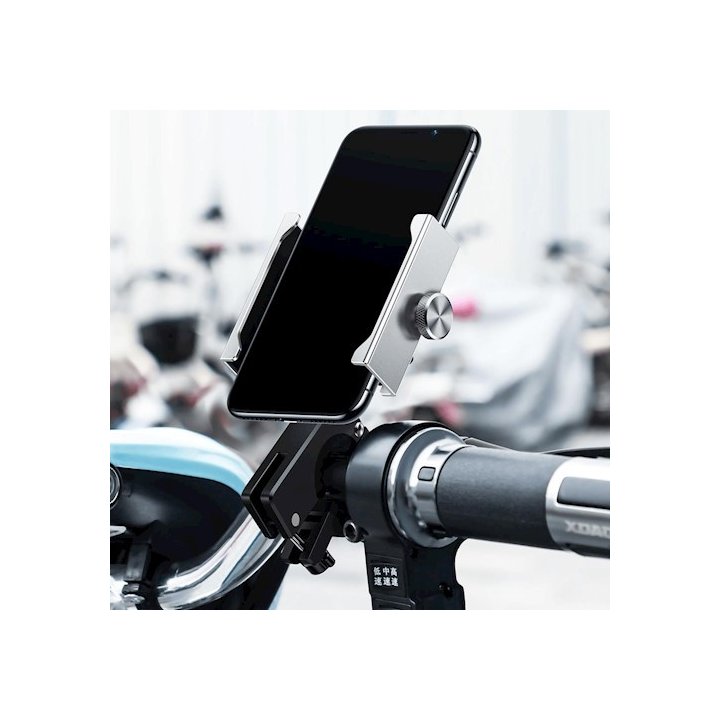 Baseus uchwyt motocyklowy Knight srebrny