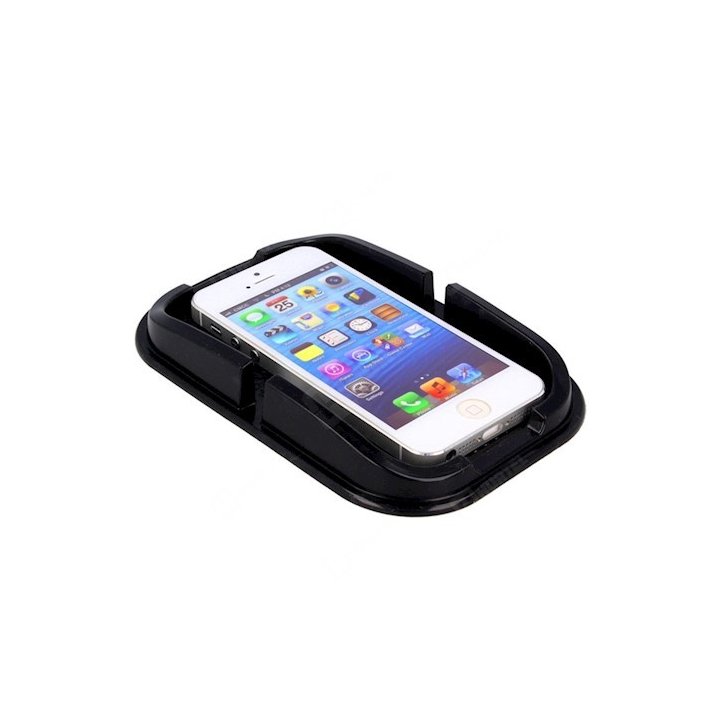 Mata antypoślizgowa - czarna z rowkami