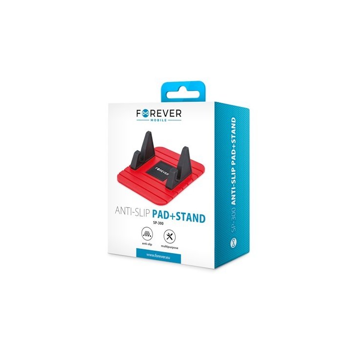 Mata antypoślizgowa + stand SP-300 czarno-czerwona