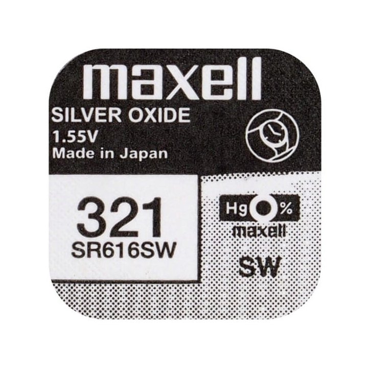 Bateria srebrowa mini Maxell 321 / SR616SW / SR65