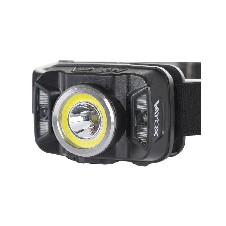 Latarka czołowa akumulatorowa z czujnikiem ruchu XTE 5W + COB 10W VA0025