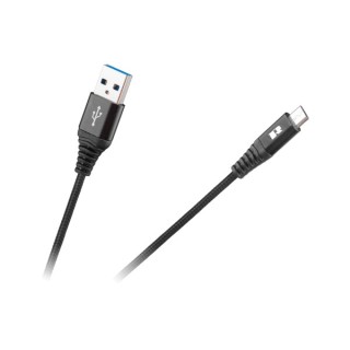 Kabel USB - USB micro REBEL 50 cm czarny