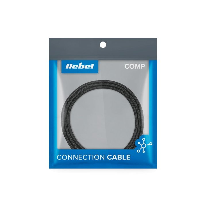 Kabel USB - USB micro REBEL 50 cm czarny