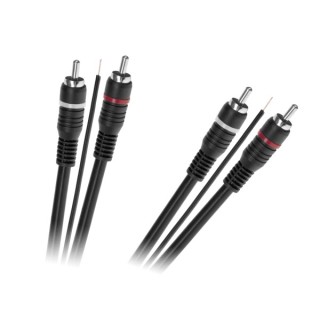 Kabel 2 x RCA - 2 x RCA z żyłą sterującą