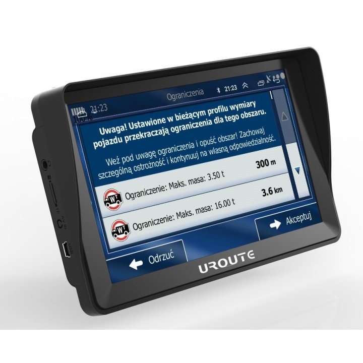 NAWIGACJA GPS 9" UROUTE 84F-9 iGo PrimoTruck Wysoka jasność ekranu!