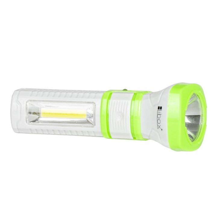 Latarka akumulatorowa LED COB+1 LED LB0186 LIBOX