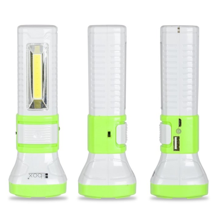 Latarka akumulatorowa LED COB+1 LED LB0186 LIBOX