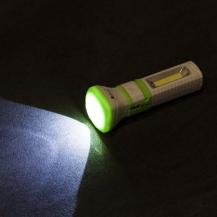 Latarka akumulatorowa LED COB+1 LED LB0186 LIBOX