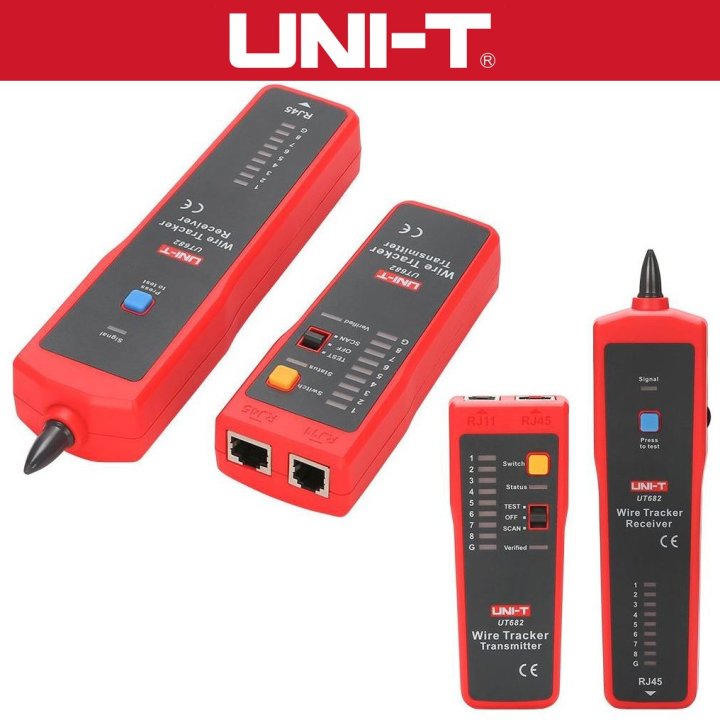 SZUKACZ PAR PRZEWODÓW UT682 Z TESTEREM KABLI RJ-45 FIRMY UNI-T