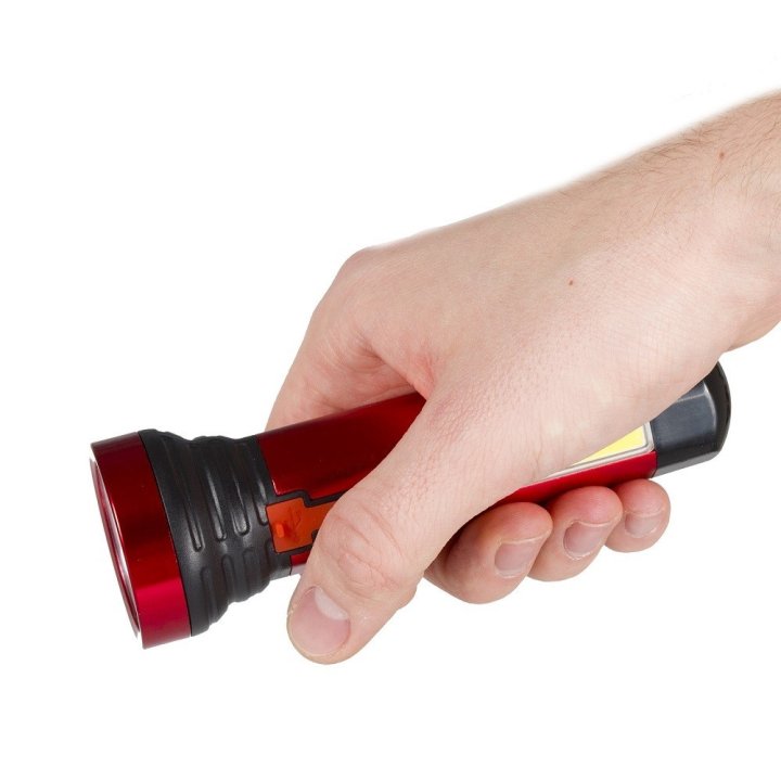 Latarka akumulatorowa aluminiowa COB+LED LB0187 LIBOX