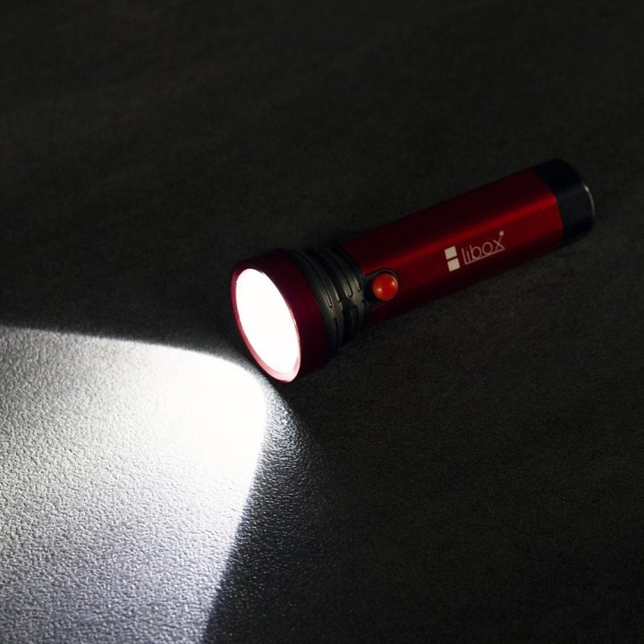 Latarka akumulatorowa aluminiowa COB+LED LB0187 LIBOX