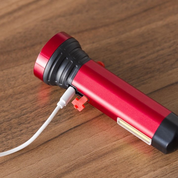 Latarka akumulatorowa aluminiowa COB+LED LB0187 LIBOX