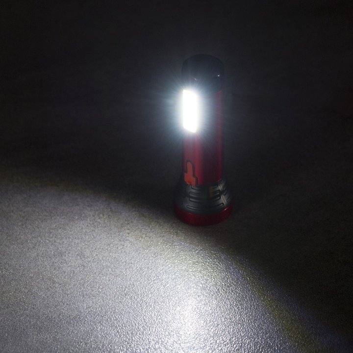 Latarka akumulatorowa aluminiowa COB+LED LB0187 LIBOX