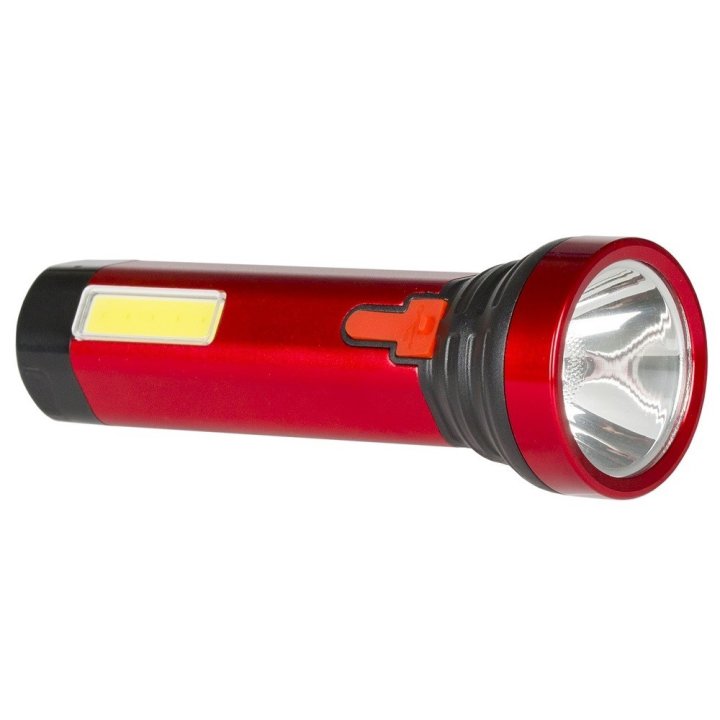 Latarka akumulatorowa aluminiowa COB+LED LB0187 LIBOX