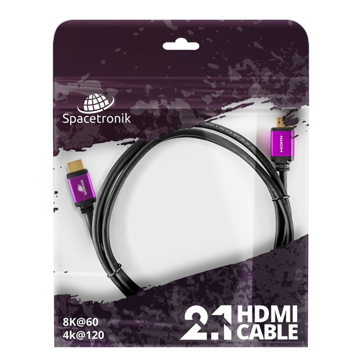 Certyfikowany Kabel HDMI 2.1 8K Spacetronik SH-SPR005 0,5m