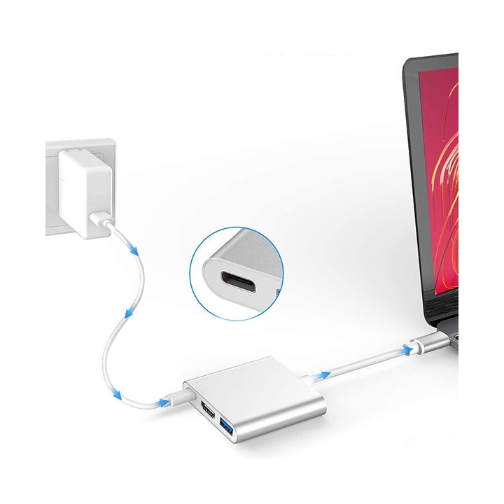 Multiport USB-C na HDMI 4K@30Hz USB-C USB3.0 SPU-M05