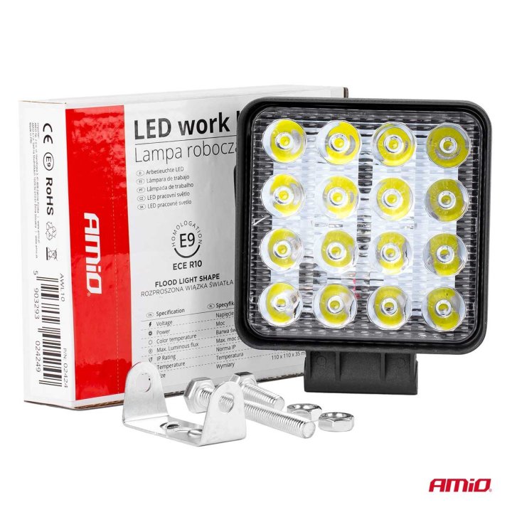 Lampa robocza AWL10 16LED FLOOD 9-36V