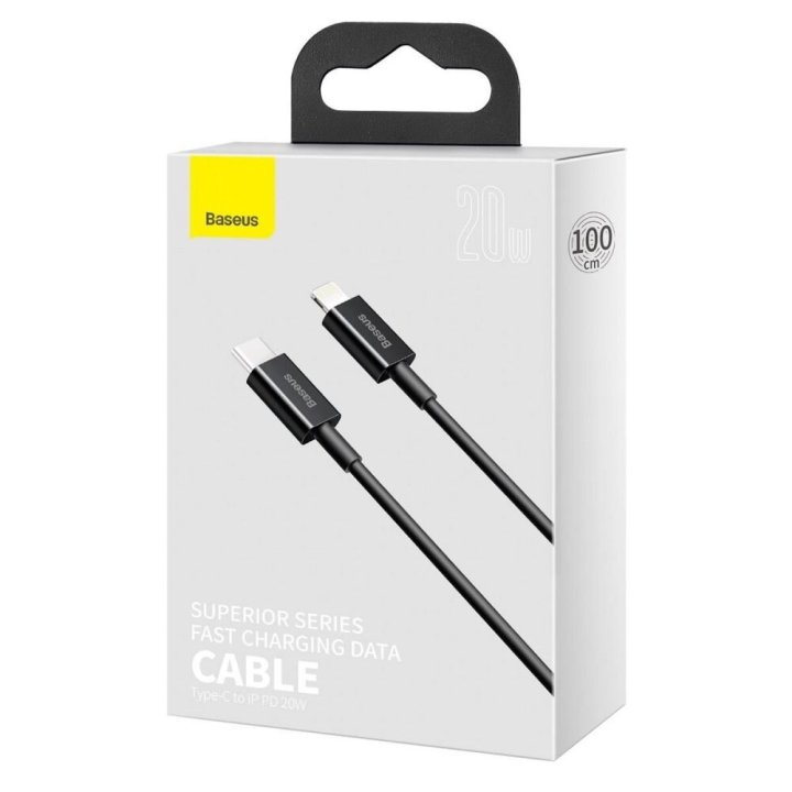 Kabel przewód USB-C / Typ-C - Lightning / iPhone 100cm Baseus CATLYS-A01 z obsługą szybkiego ładowania 20W PD