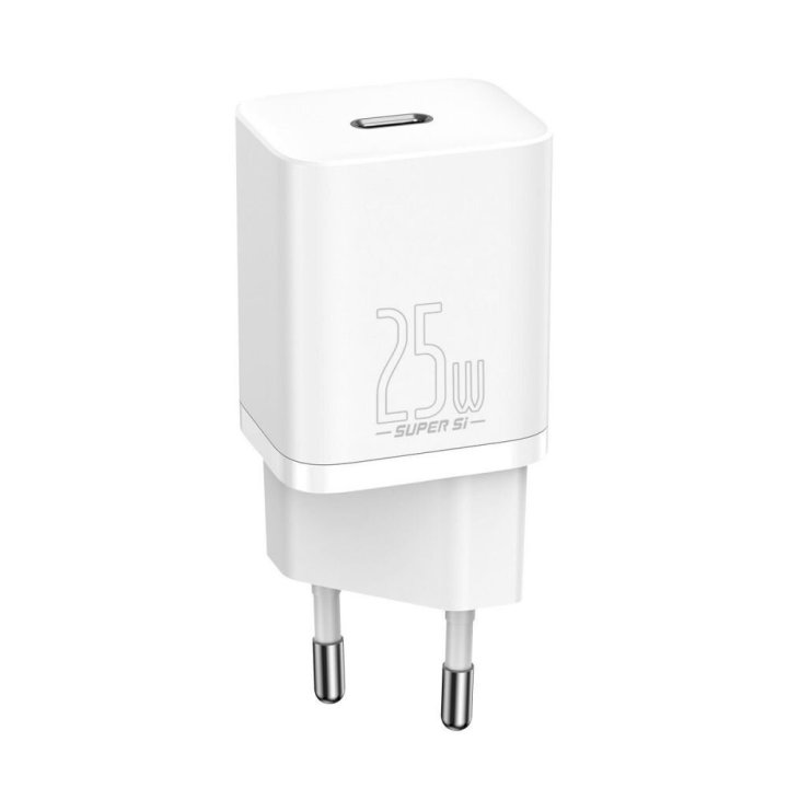 Baseus Super Si Quick Charger 1C 25W TZCCSUP-L02 szybka ładowarka sieciowa z gniazdem USB-C + kabel
