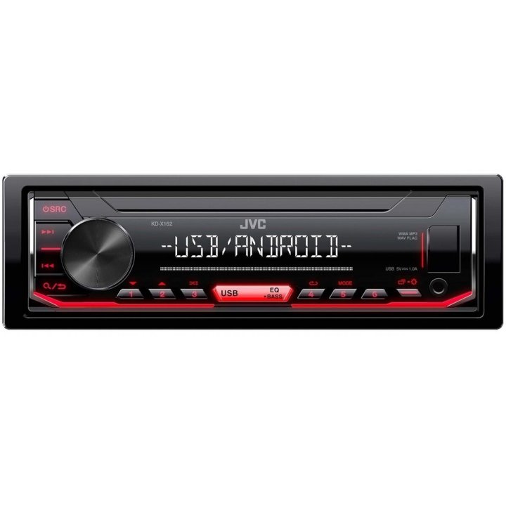 JVC KDX-162 Radio samochodowe USB RED
